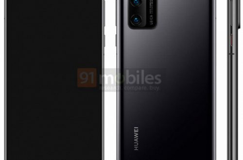 Huawei P40 позирует на качественном рендере