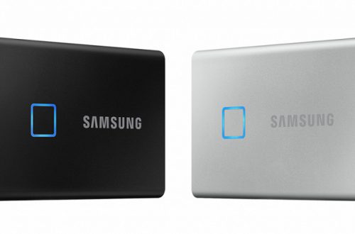 Портативный SSD Samsung T7 Touch получил сканер отпечатков пальцев и максимальную скорость 1050 МБ/с