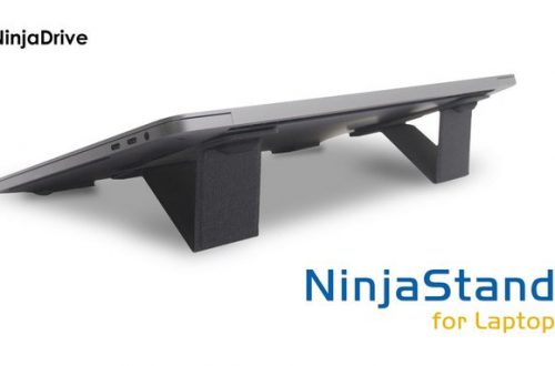 Складная подставка NinjaStand для ноутбука весит всего 50 г