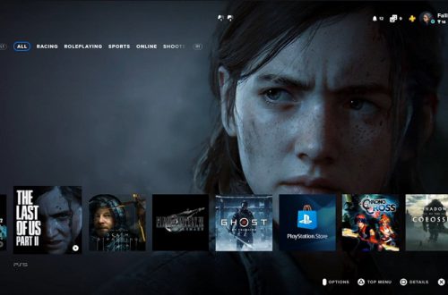 Главное меню PlayStation 5 на примере ожидаемой игры The Last of Us Part II