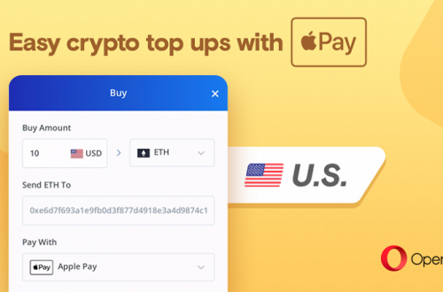 В браузере Opera теперь можно купить Bitcoin, используя Apple Pay