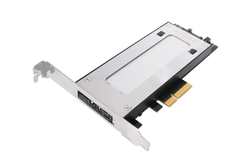 Icy Dock ToughArmor MB840M2P-B позволяет подключить в слот PCIe твердотельный накопитель типоразмера M.2