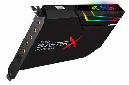Представлена звуковая карта Sound BlasterX AE-5 Plus