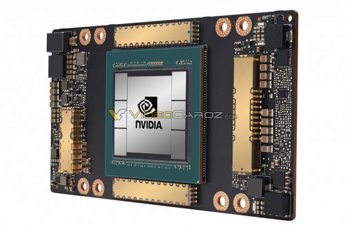 Чудовищный графический процессор Nvidia GA100 поколения Ampere впервые появился на изображении