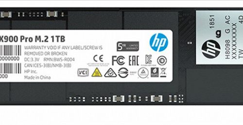 На твердотельные накопители HP EX900 Pro типоразмера M.2 с поддержкой NVMe 1.3 будет предоставляться пятилетняя гарантия