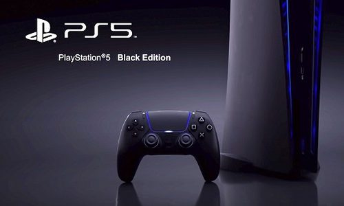 Утечка. Черный геймпад DualSense для PS5 на фото