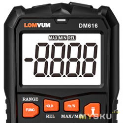 Доработка мультиметра LOMVUM DM616. Расширенный функционал (Range, Max, Min, Rel).