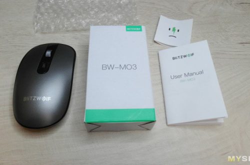 Bluetooth 3.0/5.0 мышка BlitzWolf® BW-MO3 с тихим кликом и настраиваемым DPI (800-2400).