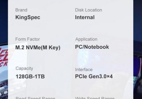 SSD KingSpec M.2 NVME на 256 ГБ
