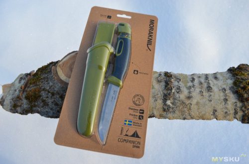 Нож Morakniv companion Spark green лучший нож туриста