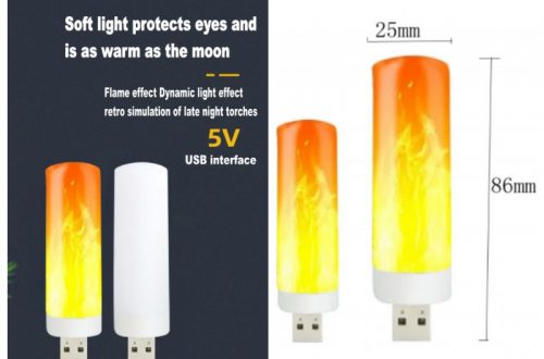 Миниатюрные LED-лампы USB 5В. Лампа-свеча (часть2)